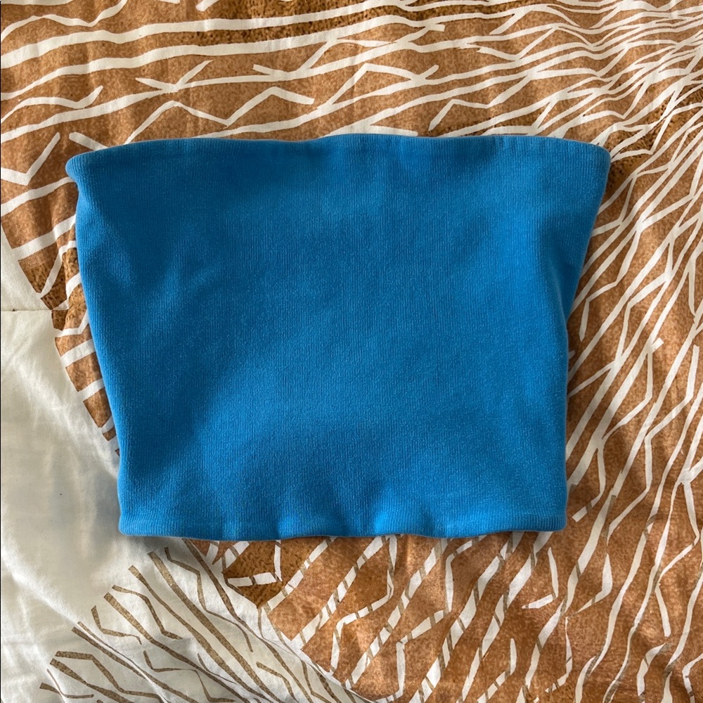 Zara Blue Tube Top